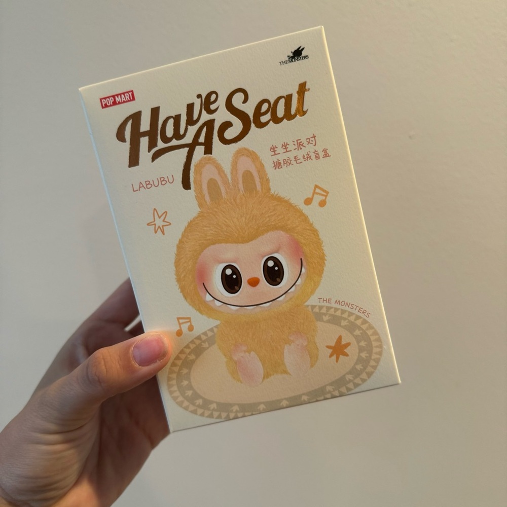 UNOPENED - Authentic LABUBU The Monsters Popmart Have a Seat Blind Box Labubu